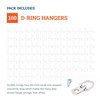 D Ring Picture Hangers with Screws - 100 Pack -