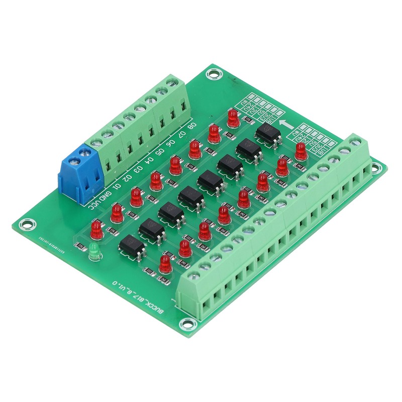 Optical Isolation Module 24V to 5V 8 Channel Optocoupler PLC