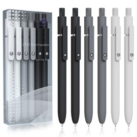 ACEES Gel Pens, 5 Pcs Retractable Gel Ink Pens, 0.7mm Fine Point Smooth Writing Pens,High-End Series for Journaling Note Taking, School Office Supplies for Women Men Student(Gradient Morandi)