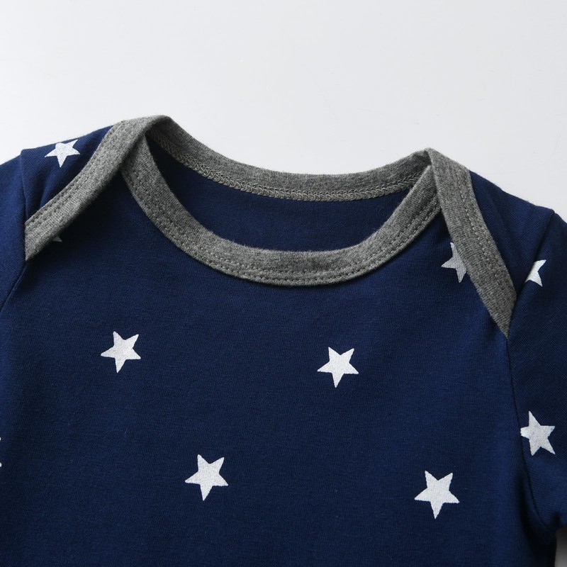 Tearfuty Newborn Baby Boy Rompers Cotton One Piece Jumpsuit Long