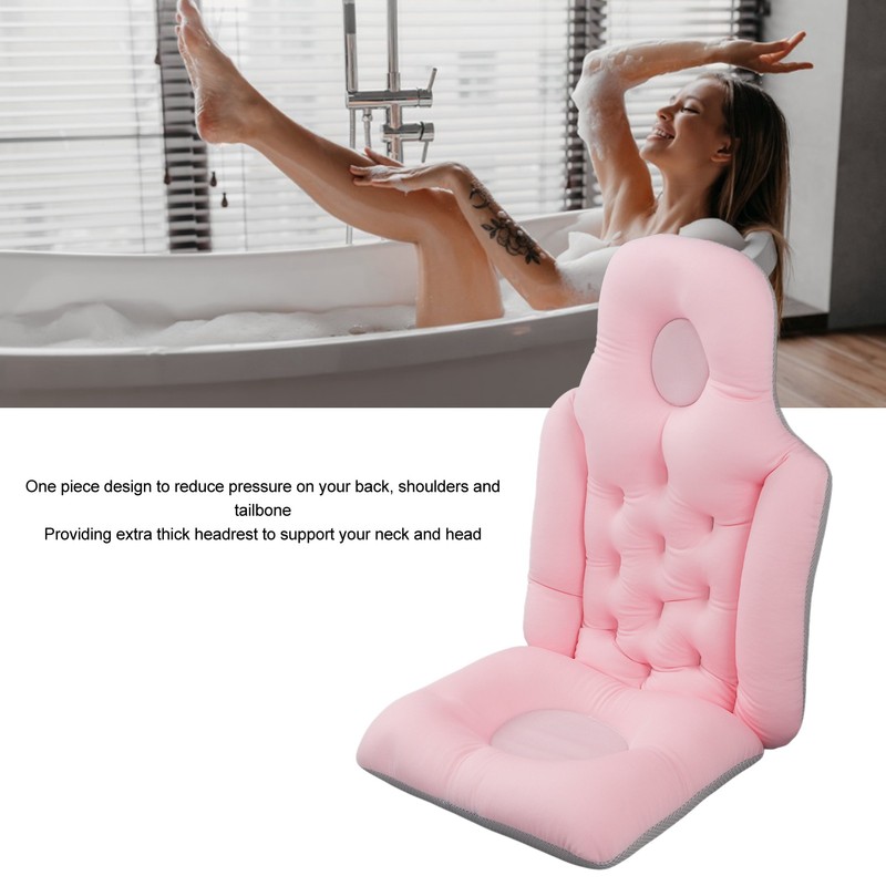 Adult Full Body Bath Pillow Head Neck Support Quick Drying