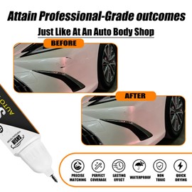 Car Touch up Paint(085 Eminent White Pearl) Compatible with Lexus, Car Paint Pen Scratch Repair Two-In-One Touch Up Paint, Premium Car Scratch Remover for Deep Scratches