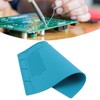 Silicone Soldering Mat with 25cm Scale Prevent Slipping Watch Repair