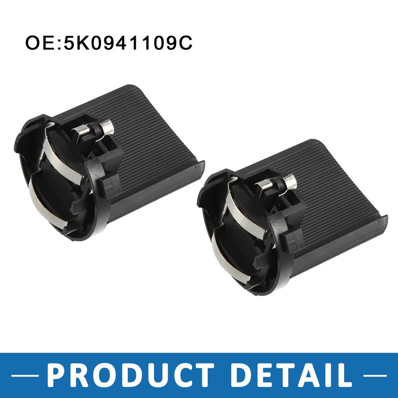 A ABSOPRO Car Headlight Headlamp Bulb Socket Adapter No.5K0941109C for