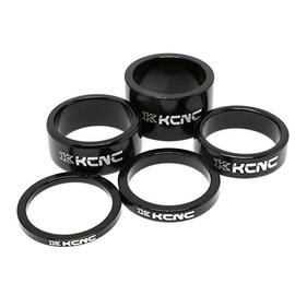 KCNC 506081 Bicycle Lightweight Head, Spacer Set, Black, 0.12 inches (3/5/10/14/20 mm)