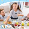 6 Pcs Pretend Play Restaurant Menu for Kids Kitchen Food