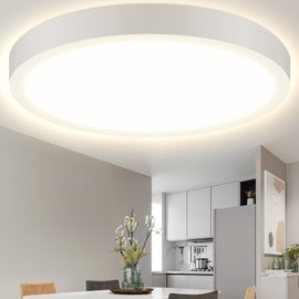 Aigostar LED Ceiling Light Flat 24 W, 4000 K, Diameter 289 mm, 2700 LM Lamps Ceiling Ideal for Living Room, Bedroom, Kitchen, Balcony, Warm White LED Lamps, Ceiling Lamps, Diameter 289 mm x Height 38