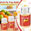 Qualirey 3 Pack Fruit Fly Traps for Indoors, 0.68oz/ Bottle