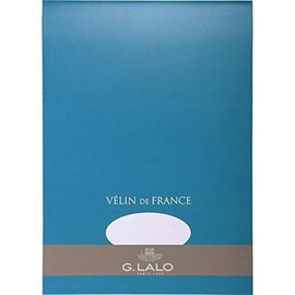 Clairefontaine - Ref 13000L - G. Lalo Paper Pad (Pack of 50 Sheets) - A4 (210 x 297mm) in Size, 125gsm, Vellum de France, Satin & Silky, PEFC Certified - White