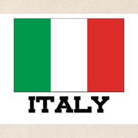 CafePress Italy Flag Tote Bag Reusable Natural Beige Canvas Shopping Bag