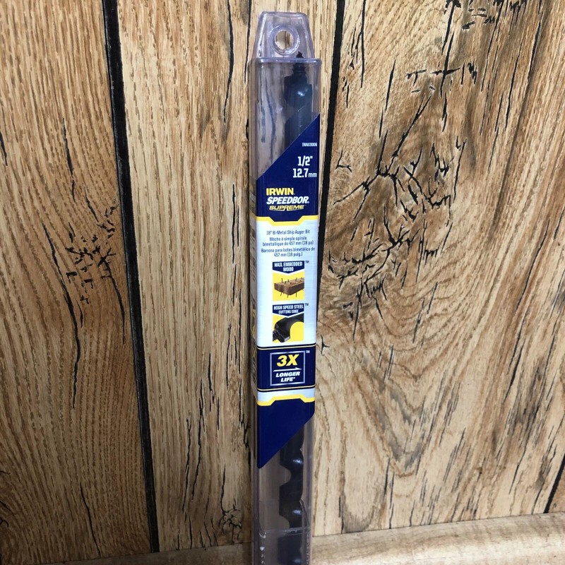 Irwin Speedbor Supreme Auger Bit 1/2'' X 18'' IWAX3006 New