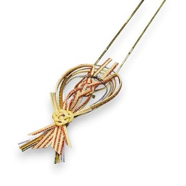 Yamako Yimi 25862 Water Weight Box Decoration (With Gold Round Elastic Cord), Shrimp, Approx. 1.8 x 4.3 inches (4.5 x 11 cm)