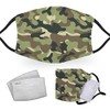 Jungle Camo - Reusable Adult Face Masks - 2 Filters