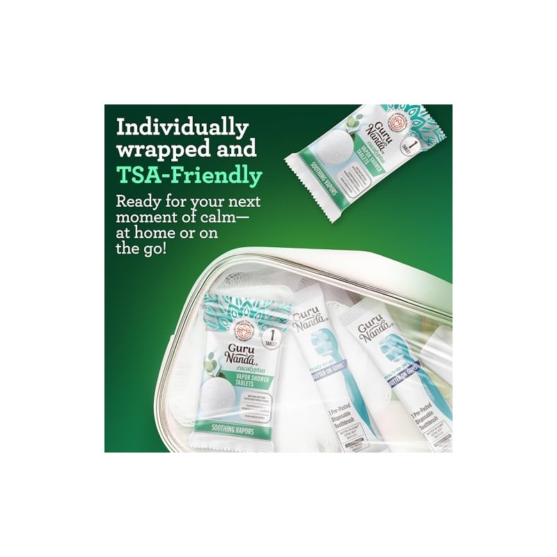 GuruNanda Eucalyptus Vapor Shower Tablets, 10 ct