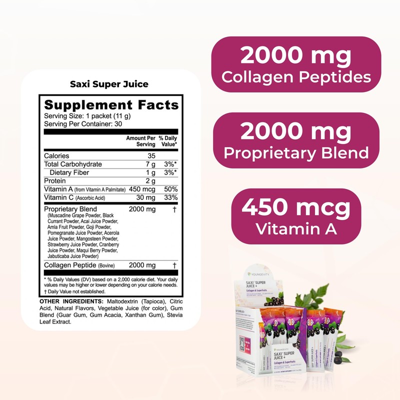 Youngevity SaXi™ Super Juice + | Collagen and Superfruits |
