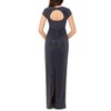 X by Xscape Womens Open Back Cowl Neck Evening Dress