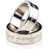 MOMOMAGE Silver Magnetic Engraved PK Ring Magic Tricks for Magician