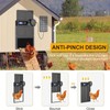 Solar Powered Automatic Chicken Coop Door, LCD Display Chicken Coop
