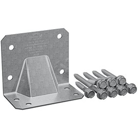 Simpson Strong-Tie HGA10KT HGA Galvanized Hurricane Gusset Angle with SDS Screws (10-Qty)