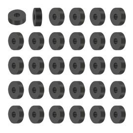 PATIKIL Pack of 30 Rubber Washers with Hole, ID 4 mm OD 12 mm High 4 mm Rubber Seal Round, Sound Dampening Rubber Rings Flat Seal for Car Sector, Motorcycle Mounting