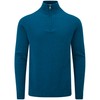 Charles Wilson Men's Cotton Zip Up Jumper, Dark Blue (0524)