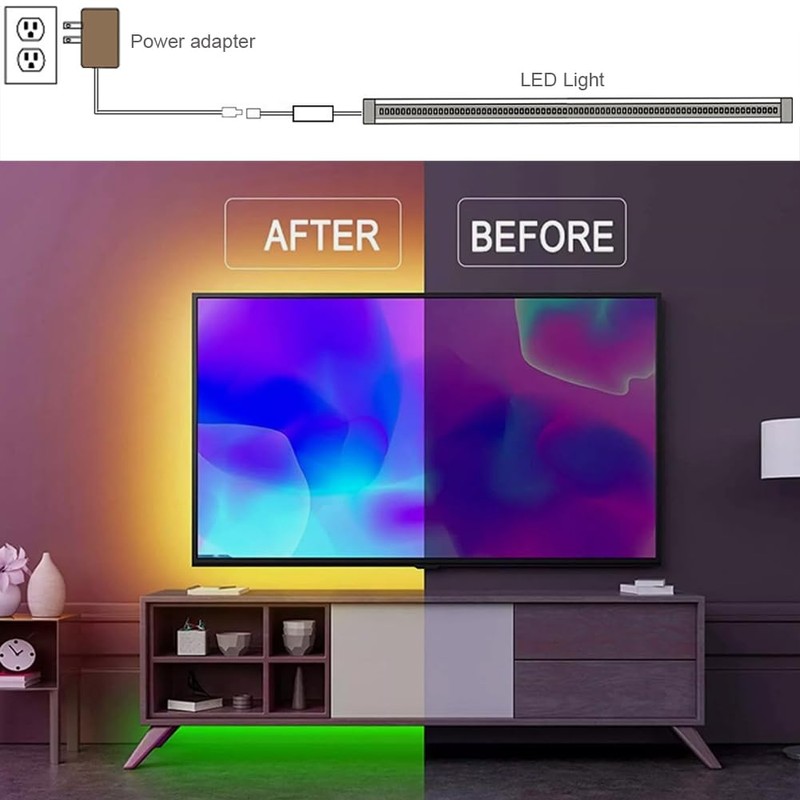 LAIFUNI Under Cabinet Lights with Remote, 20 Color Changeable Closet