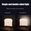 Cute Cartoon Night Light Toast Bread LED Night Lamp Rechargeable