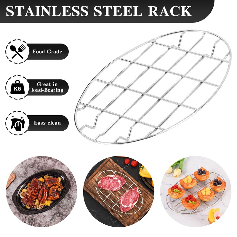 13 Inch Roasting Pan with Lid and Rack, Enamel Carbon