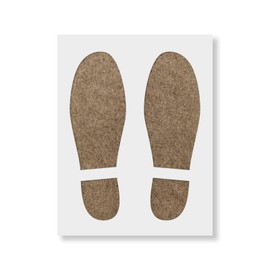Footprints Stencil - Reusable Stencils for Painting - Create DIY Footprints Home Decor
