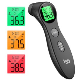 femometer Forehead Thermometer for Adults Kids, No-Touch Infrared LCD Display Digital Baby Thermometers Body Temperature Thermometer