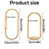 6pcs Brass Screw Lock Keychains, 2 Designs Brass Key Chain