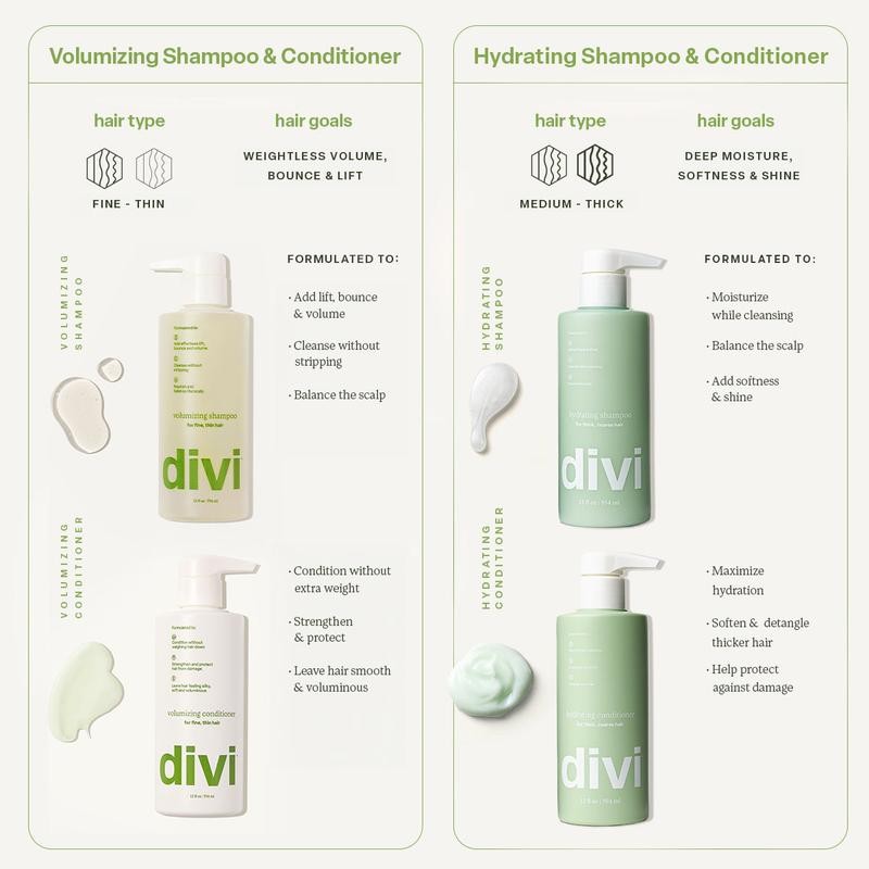 Divi Hydrating Shampoo & Conditioner for Normal to Thicker Hair