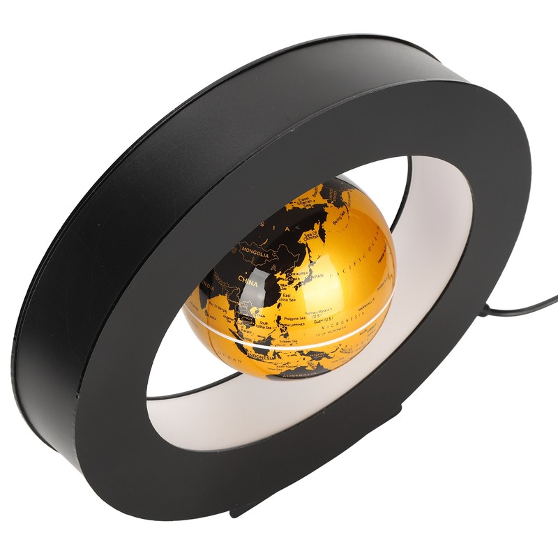 Floating Globe Magnetic Levitation World Map Ball Desktop Decoration with