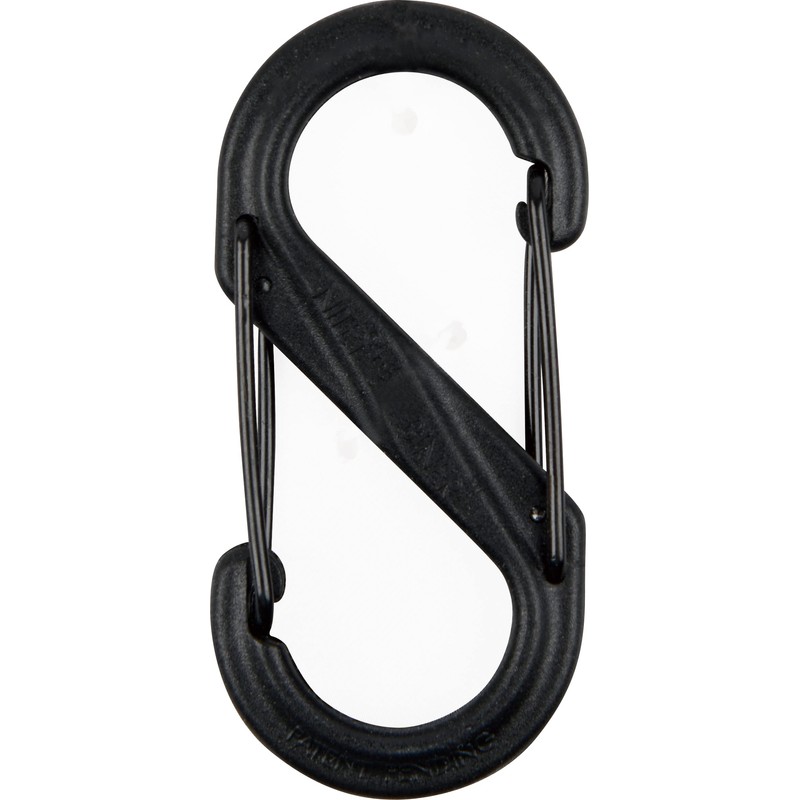 Nite Ize SBP2-03-01BG S-Biner Plastic Size-2 Double Gated Carabiner, Black