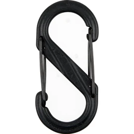 Nite Ize SBP2-03-01BG S-Biner Plastic Size-2 Double Gated Carabiner, Black