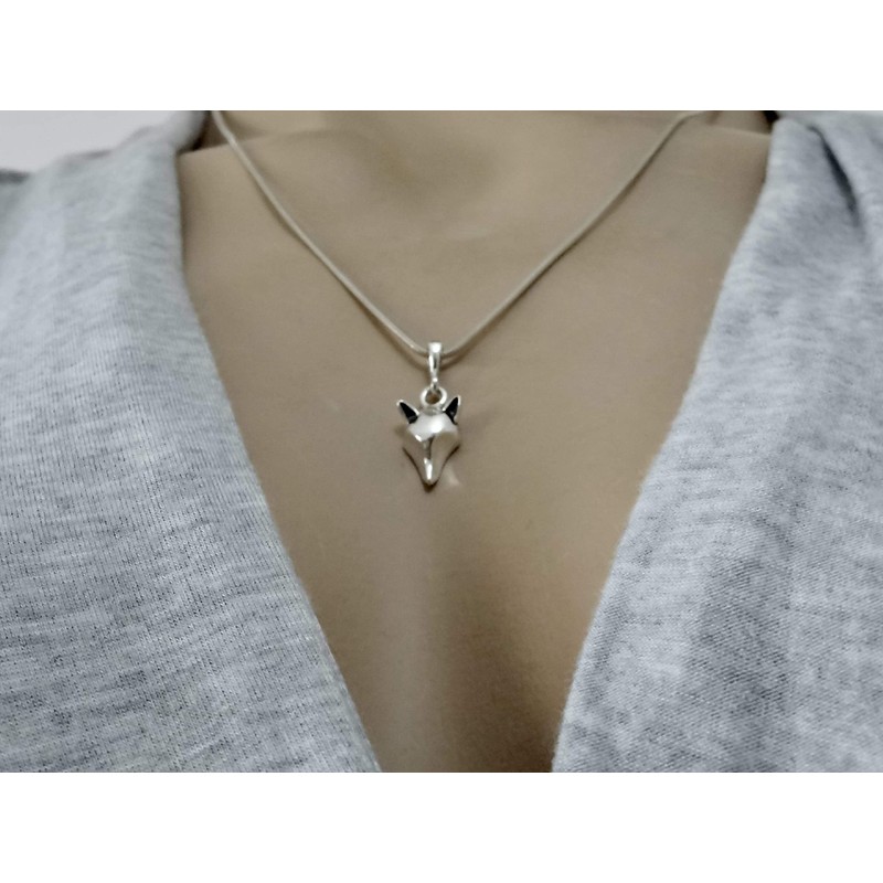 Fox Pendant Sterling Silver 925 Wild Animal Charm Unisex Jewellery