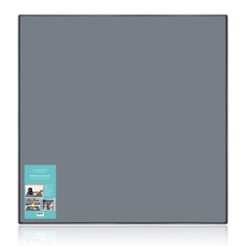 Finorder 23.6"x23.6" 100% Silicone Pet Feeding Mat, Higher Raised Edges and Slip Resistant Pet Food and Water Bowl Mat, Waterproof Pet Food Placemat Silicone Tray, Dishwasher Safe (Grey)