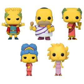 Funko POP! The Simpsons Collector Set - Bartigula Bart, Emperor Montimus, Lisandra Lisa, Marjora Marge, and Obeseus Homer