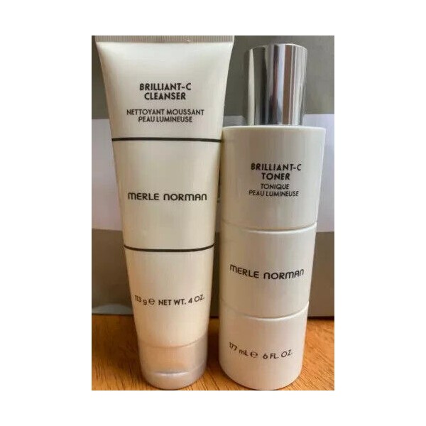 Merle Norman BRILLIANT C CLEANSER & TONER DUO....NEW