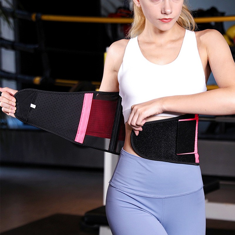 Breathable Mesh Support Exercise Belt Fitness Waist Training Gym for