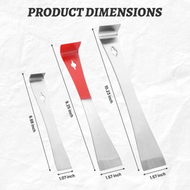3 PCS Stainless Steel Pry Bar Set, Mini Pry Bar for Beekeeping, Hive Tool, Frame Lifter and Scraper, Premium Bee Hive Hand Tool for Efficient Beekeeping