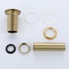 RANDOM Brushed Gold Sink Drain Stopper Without Overflow Bathroom Pop