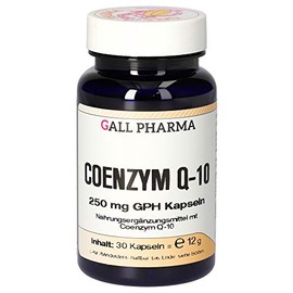Gall Pharma Coenzyme Q-10 250 mg GPH Capsules, Pack of 1 (1 x 30 Items)