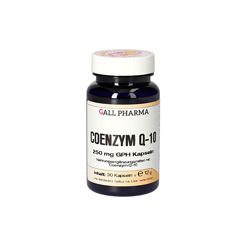 Gall Pharma Coenzyme Q-10 250 mg GPH Capsules, Pack of