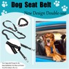 Dog Seat Belt,Updated Dual-use Dog Seatbelt for Vehicle Headrests, Dog