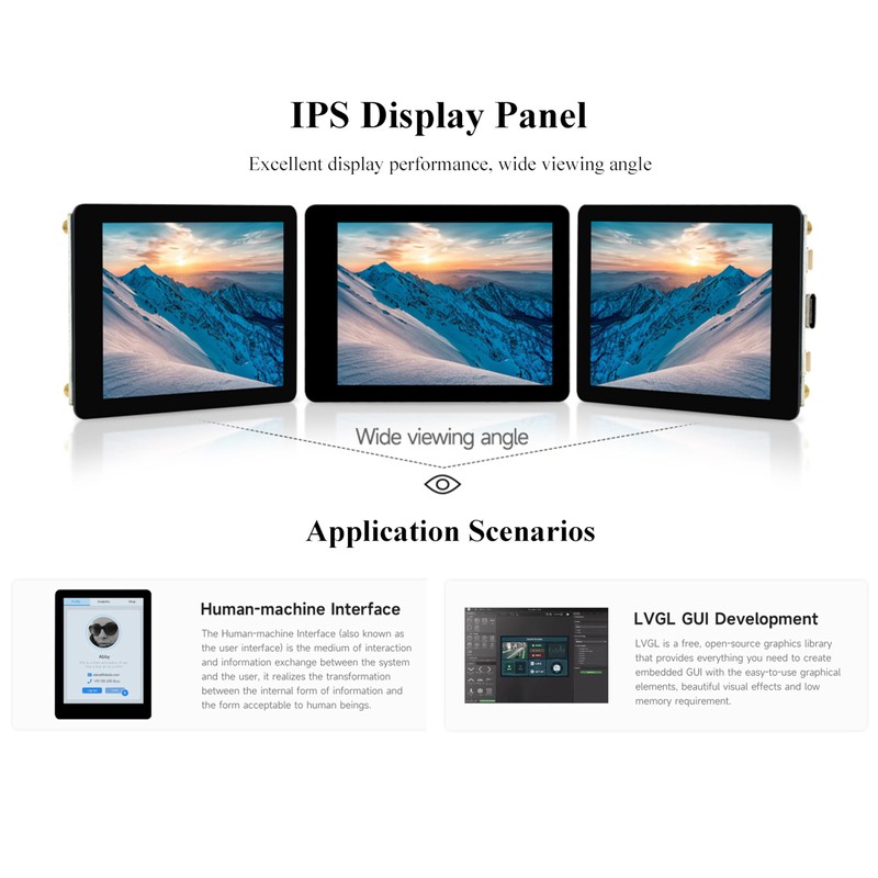 ESP32-S3 2.8inch Display Development Board, 480×640, IPS LCD, 32-bit LX7