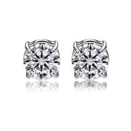 Stainless Steel Magnetic Stud Earrings for Men Women 1 Pair / 2 Pair Non Piercing Painless Bright Luster on Earrings 8MM/6MM - Size: 3 pairs （6mm）