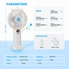 SANCHAISEN Small Portable Misting Fan Rechargeable: Powerful Hand held Usb
