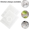 Sink Liner, 2 Pcs Kitchen Sink Mat, Soft Rubber Kitchen
