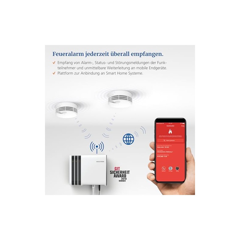 Hekatron Genius Plus X Model Year Smoke Alarm